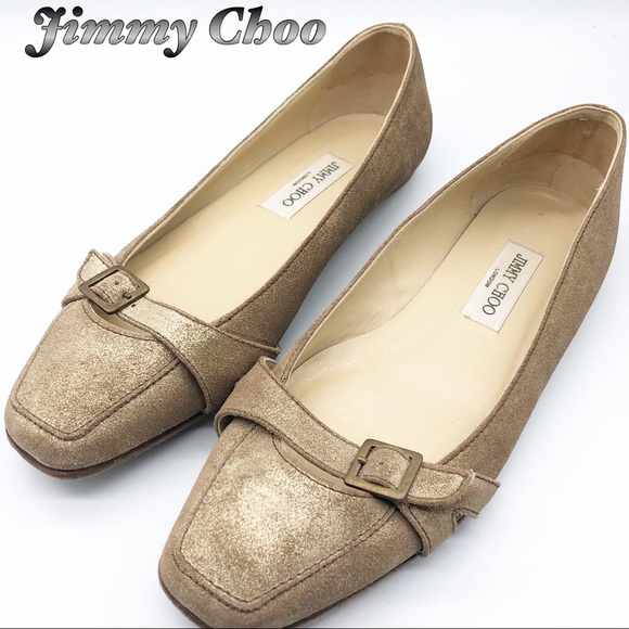 Jimmy Choo Shoes - Jimmy Choo- Metallic Gold ballet Flats 10/ 40